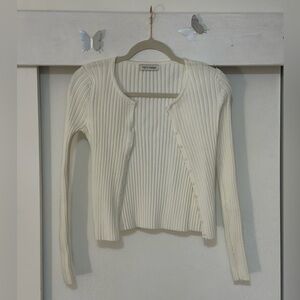 White cardigan jacket